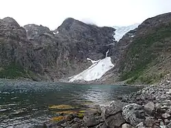 Udsigt mod Øksfjordjøkelen