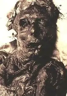 Borremosemanden fundet i Borremosen (1946) nord for fæstningen.