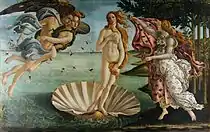 Sandro BotticelliBirth of Venus, 173 × 279 cm.