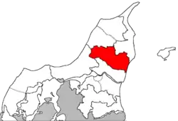 Brønderslev Provstis beliggenhed i Aalborg Stift