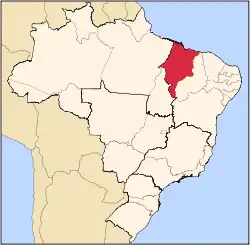 Beliggenhed af Maranhão delstat