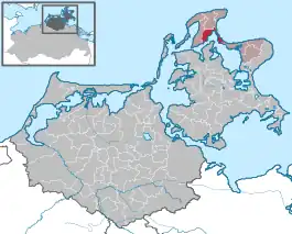 Beliggenhed i Landkreis Vorpommern-Rügen
