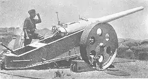 4,7 tommers kanon fra Boerkrigen under slaget