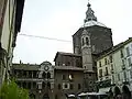 Rådhuset (Broletto) og domkirken i Pavia