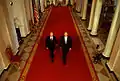 USAs præsident George W. Bush og Ruslands præsident Vladimir Putin i Det hvide hus, 2001
