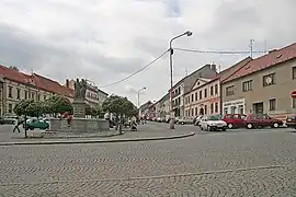 Den øvre del af byens torv