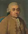 Carl Philipp Emanuel Bach var væsentlig både indenfor klavermusik og symfonier Malet af: Franz Conrad Löhr (1735-1812)