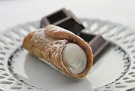 Den italienske ret cannoli er meget populær i Arbëreshë-regionerne