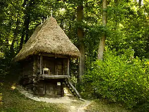 Bondehus i frilandsmuseet i Sibiu.