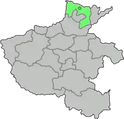 Anyang-prefekturets beliggenhed i Henan