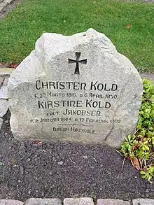 Ch. Kolds gravsten