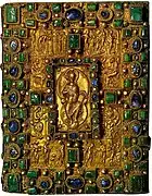 Ædelstensbeklædt bind - Codex Aureus fra Sankt Emmeram i Regensburg, ca. 870
