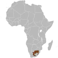 Udbredelsen af hvidhalet gnu