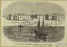 Rekonvalescenthospital på Hart Island, 1877