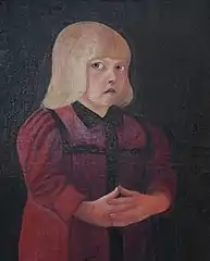 Barn i rød kjole, 1894