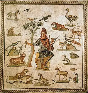 Mosaikker som denne, med Orfeus som motiv, er fundet i mange senromerske privathuse.