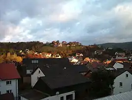 Udsigt over byen fra Mausberg