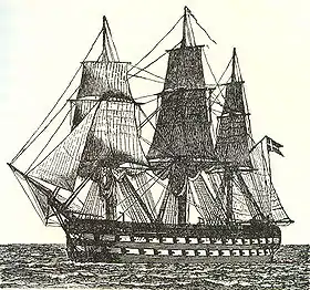 Dannebrog som linjeskib