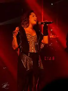 Lovato på sin Demi World Tour.