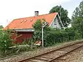 Den nedlagte station i Sørup nord for Svendborg.