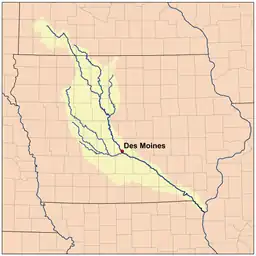 Des Moines River afvandingsområde
