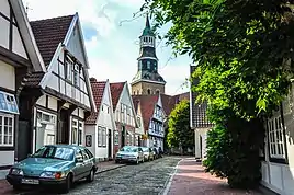 Große Kirchstraße und St. Sylvester i Quakenbrück