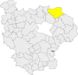 Beliggenhed af Dietenhofen i Landkreis Ansbach
