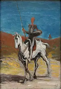 Honoré Daumier - Don Quichotte og Sancho Pansa ca. 1868