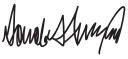 Donald J Trump stylized autograph, in ink
