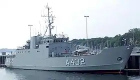 Det estiske dykkerskib EML Tasuja (A432), tidligere HDMS Lindormen (N43)