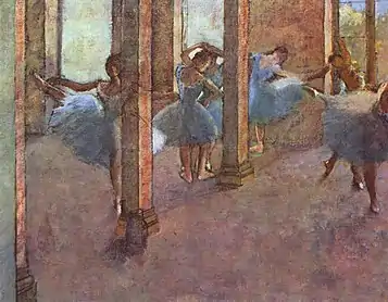 Dansere i foyeren, ca. 1887-90