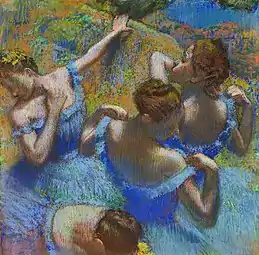 Danserinder i blå (ca. 1897) af Edgar Degas