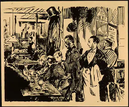 Manet: Café Guerbois, 1869