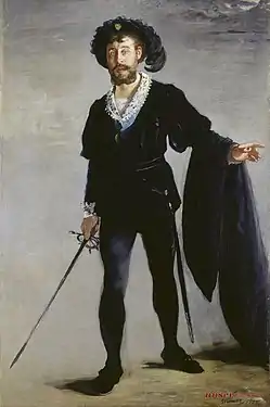 Manet: Jean-Baptiste Faure som Hamlet1877