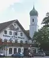 St. Martinkirken og Gasthaus zur Post i Egling