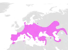 Europæisk sumpskildpaddes udbredelse