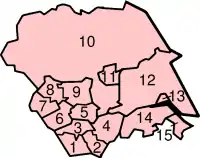 Administrative områder i Yorkshire and the Humber.