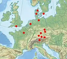 Mariehøneedderkop udbredelse