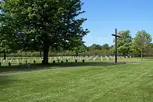 Den tyske afdeling på krigskirkegården i Esbjerg