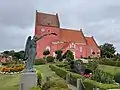 Eskilstrup kirke og engel