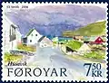 Húsavík på et færøsk frimærke fra 2006