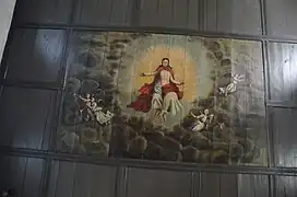 Maleri i loftet over alteret