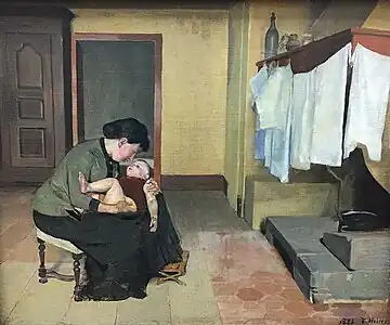 Augustine Dupin og parrets søn Hector, 1889