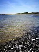Lavt vand ved Agerøs kyst