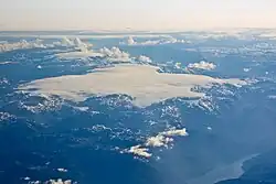 Folgefonna set fra luften