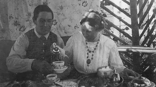 Franz og Maria Marc, 1911Foto: Vasilij Kandinskij