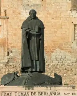 Statue af Fray Tomás de Berlanga