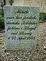 Dansk soldatergrav fra Slaget ved Slesvig 1848 på Frederiksberg gamle kirkegård, Slesvig by