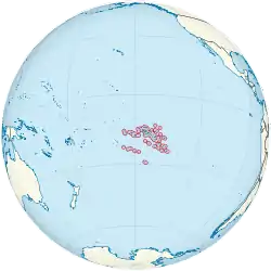 Fransk Polynesiens placering