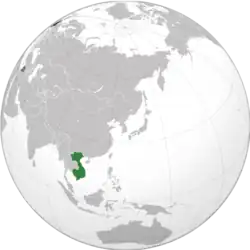 Fransk Indokinas placering